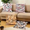 Cute Dog Face Pattern Pillow Case Home Decor Throw For Sofa Bed Car Room Decor Gift Idea