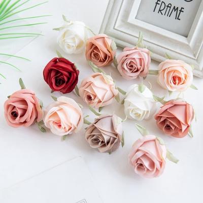 Artificial Flowers Home Outdoor Garden Wedding Wall Decoration DIY  Gift Festival Wreath Scrapbook Accessories Silk Rose Heads
