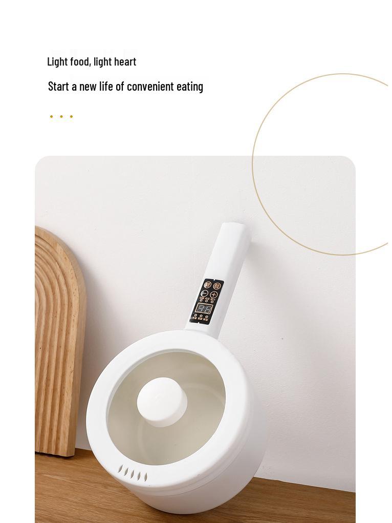 Smart Multifunctional Electric Cooker with Long Handle – Compact Dorm-Use Hot Pot for Steaming and Cooking