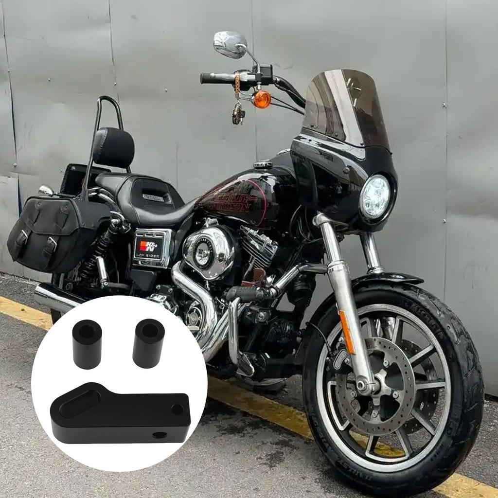 Long Lasting Quick Install Motorcycle Headlight Mount Block Upgrade Kit Sturdy Aluminum Construction Easy Installation