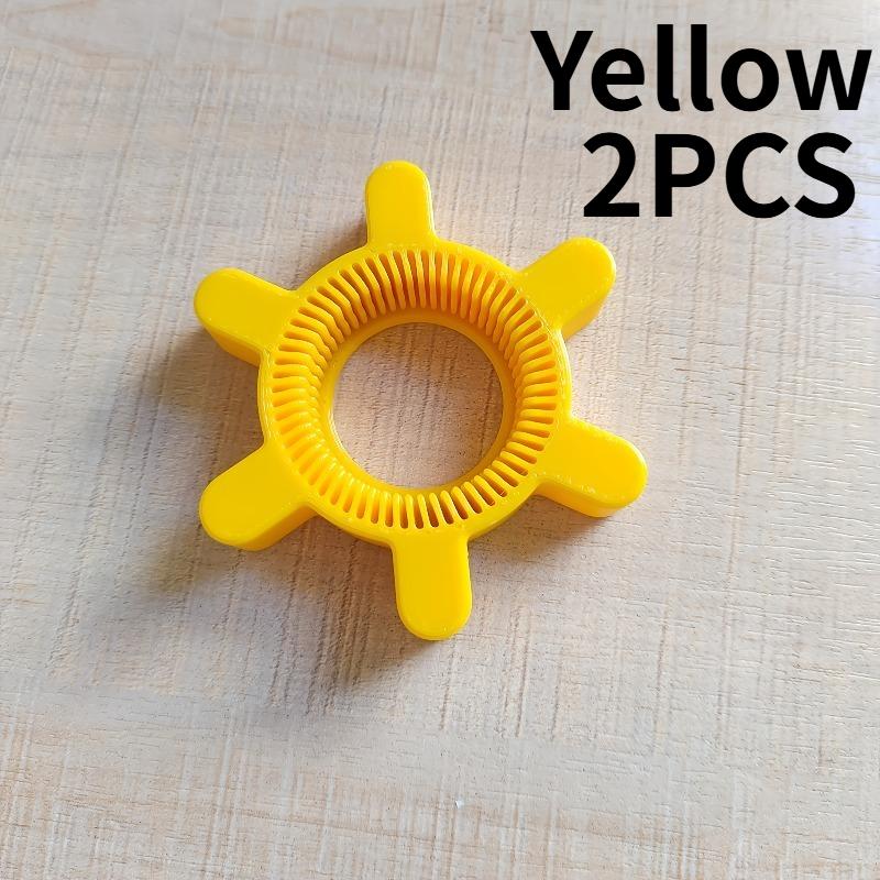 

2PCS Manual Plastic Bottle Opener -Easy-To-Grip Rotating CapYellow Gear Shape Design, Suitable for Soda And Beverage Bottles