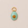 Colorful Natural Stone Zircon DIY Pendants with Gold Plating - European & American Fashion Jewelry