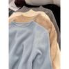 Women's High Neck Slimming Knit Sweater - Versatile Long Sleeve Base Layer Top for Autumn/Winter.