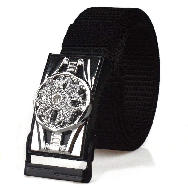 

Мужской ремень с автоматической пряжкой Come And Go, ремень из холста, нейлоновый тканый, дышащий и прочный, стойло 120cm