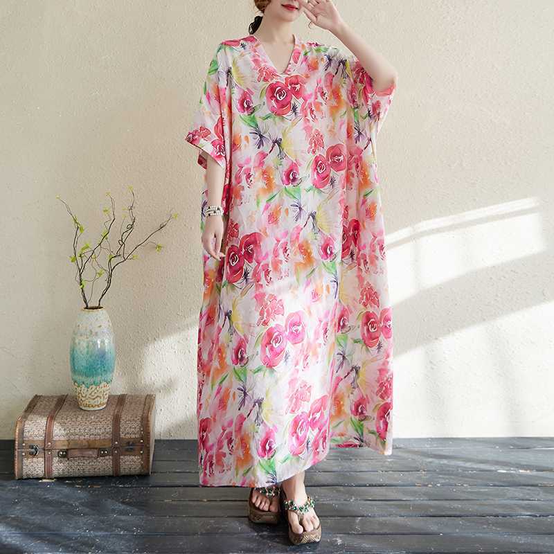 Summer V-neck Long Dress