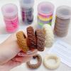 6pcs Box Packed Thick High Stretch Hair Bands For Women Girls Ponytail Holder Hair Tie Scrunchie Rubber Band Hair Accessories