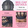 Gradient Brown Fashion Bangs Natural Curly Medium-Length Wig