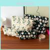 Canvas Embroidery Cosmetic Bag With Floral Pattern For Travel And Home Use