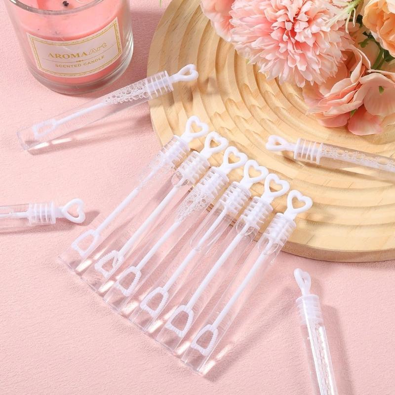 20Pcs Wedding Bubble Tube for Kids Party Bags and Table Decorations Unforgettable Moment Bubbles Tubes