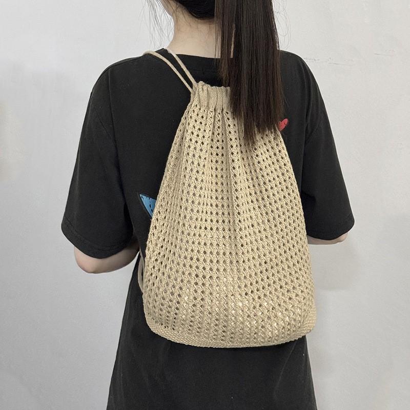Summer Lightweight Basket Weave Crossbody Bag Stylish Simple Fashion Trend Beach Bag City Casual Style Dual Shoulder Strap