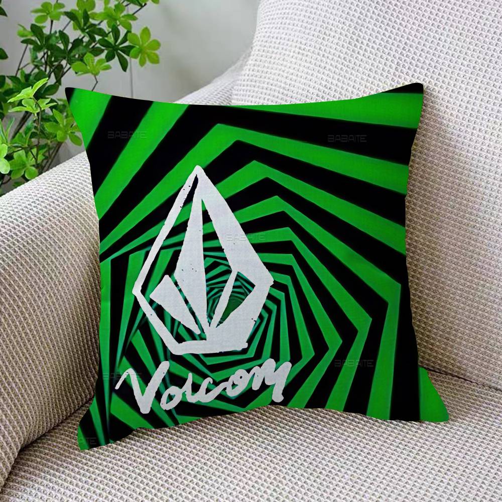 V-Volcoms LOGO Personalized Pillow Cover Kids Bedroom Wild Party Decor Pillowcase Kid Birthday Shower Gift