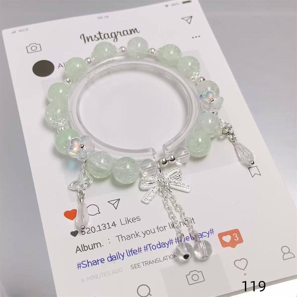 Mori Style Mermaid Crystal Bracelet - Sweet, Versatile Design for Women, Students, and Best Friends.