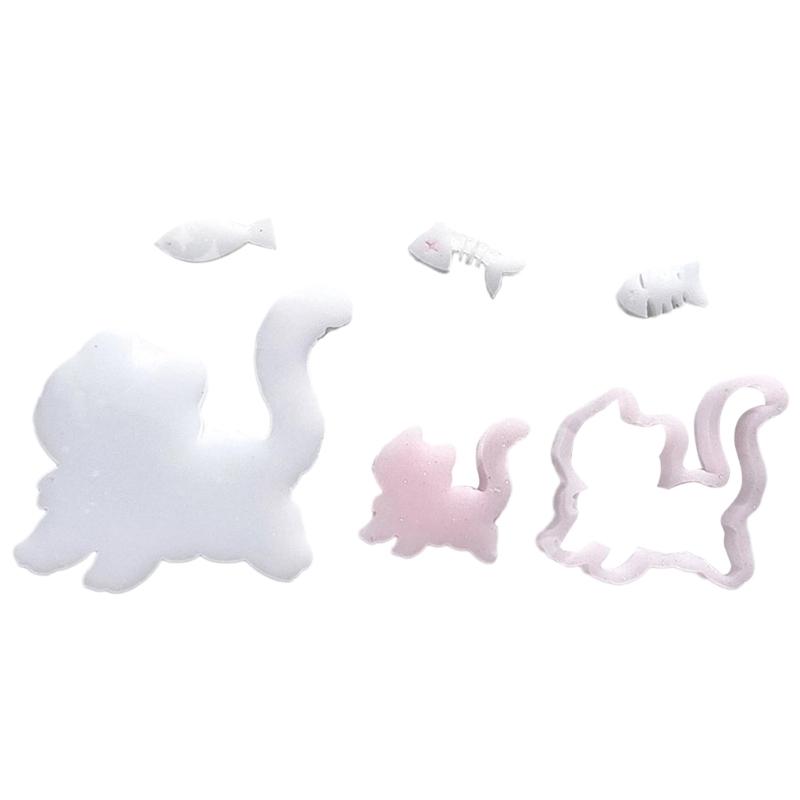 Silicone Drip Glue Molds Cute Animal Shape Silicone Mold  Crafts Moulds Easy to Clean Jewelry Hand-Making Accessories