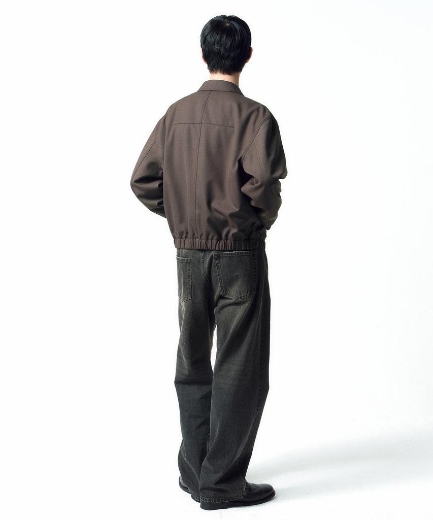 Insilence Wool Drizzler Blouson Melange Brown