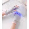 1 Pair Anti UV Nail Gloves UV Gel Shield Glove Fingerless Manicure Nail Art Tools LED Lamp Nails Dryer Radiation for Salon Tools