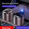 Stylish Fireproof Metal Car Ashtray with Lid – Dustproof Accessory for Men & Women