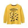 Children's Clothing Spring and Autumn Children's Dinosaur Bottoming Shirt Children's Long-Sleeved T-shirt Boys 100% Cotton Coat Girls Clothes