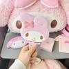 Sanrio My Melody Handheld Makeup Mirror Cute Desktop Foldable Cosmetics Mirror Toys Girls Gift