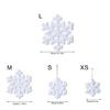 Soft-Furred Snow Crystalloid Christmas Tree Multiple Purpose Celebratory Adornment Environmentally Safe Design for Winter Festivities