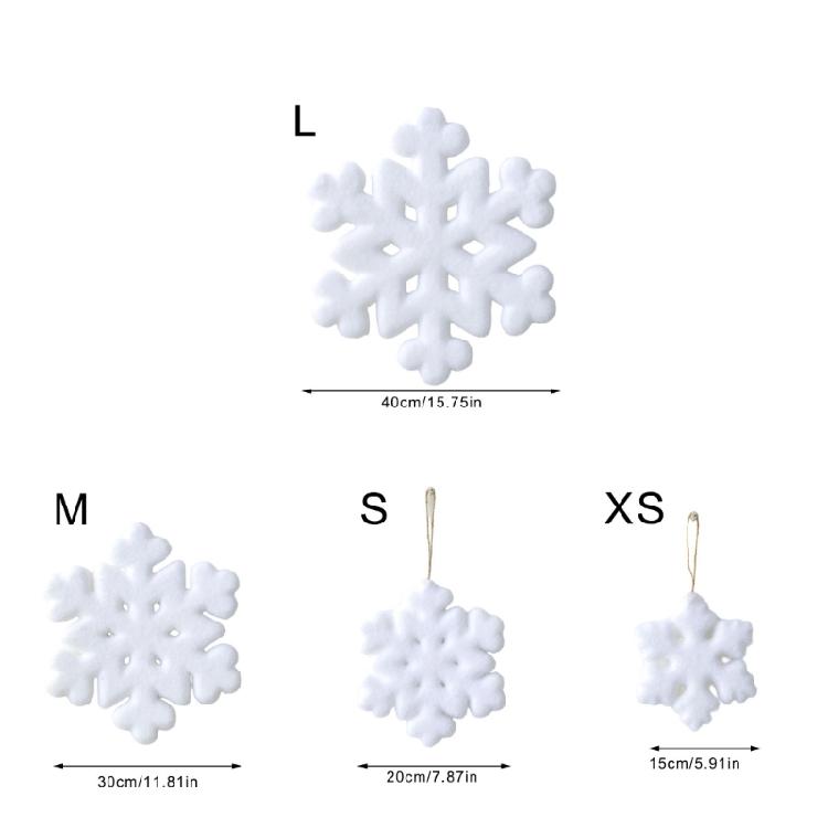 Soft-Furred Snow Crystalloid Christmas Tree Multiple Purpose Celebratory Adornment Environmentally Safe Design for Winter Festivities