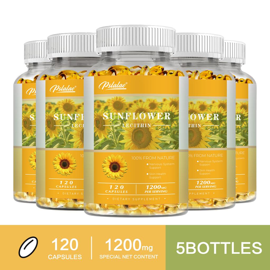 Sunflower extract capsules, each serving contains 1200 mg, a potent formula suitable for both men and women.