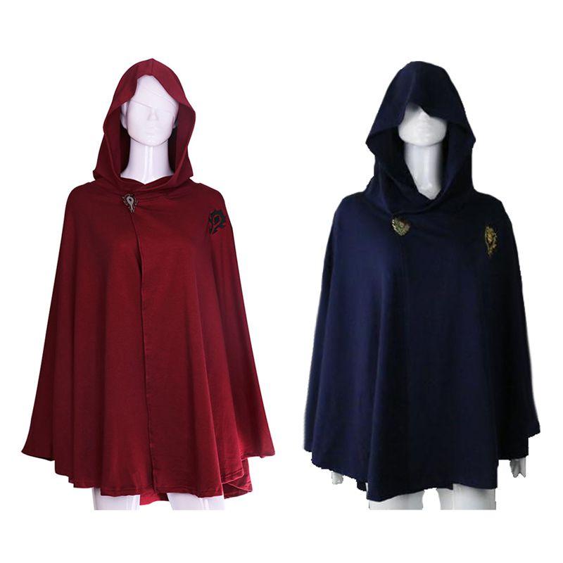 Of Warcraft World Union Camp Cosplay Costume Fitting Cape Halloween Red And Blue