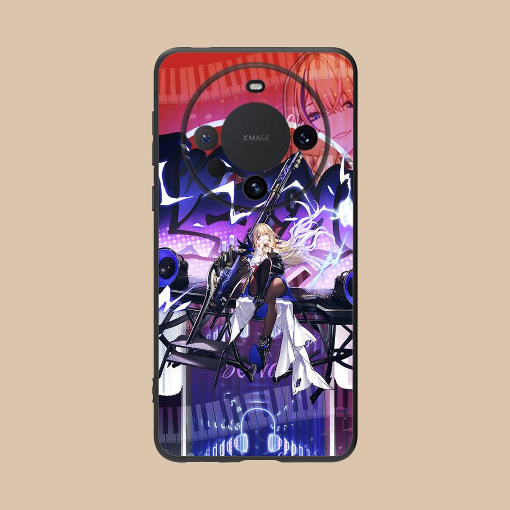 HSR Serval Matte TPU Mobile Phone Case for Huawei Mate 60 50 40 30 20 10 Pro Plus Lite E 5G Colorful Printing Cover