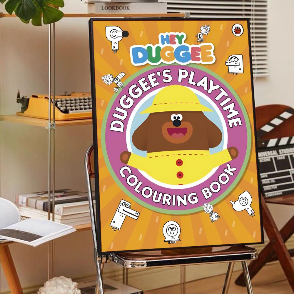 Hey Duggee DIY Klebeposter Ausgefallener Wandaufkleber für Wohnzimmer Bar Dekoration Wanddeko