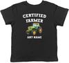 T-shirt Personalizzata Certificata Fattoria Verde Trattore Bambini Ragazzi Ragazze Regalo