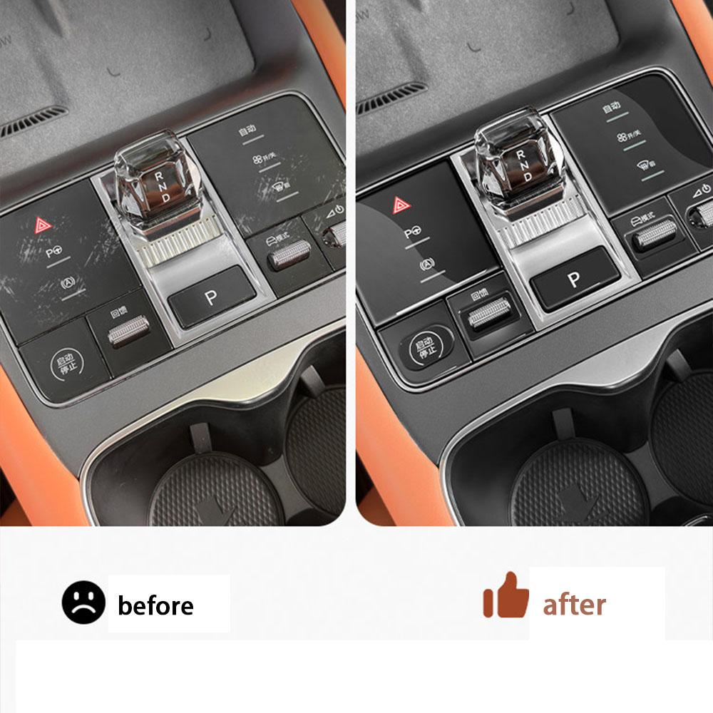 For BYD Sealion 07 EV Dropper Gear Shift Button Sticker Central Control Panel Protective Sticker Transparent Protective Film