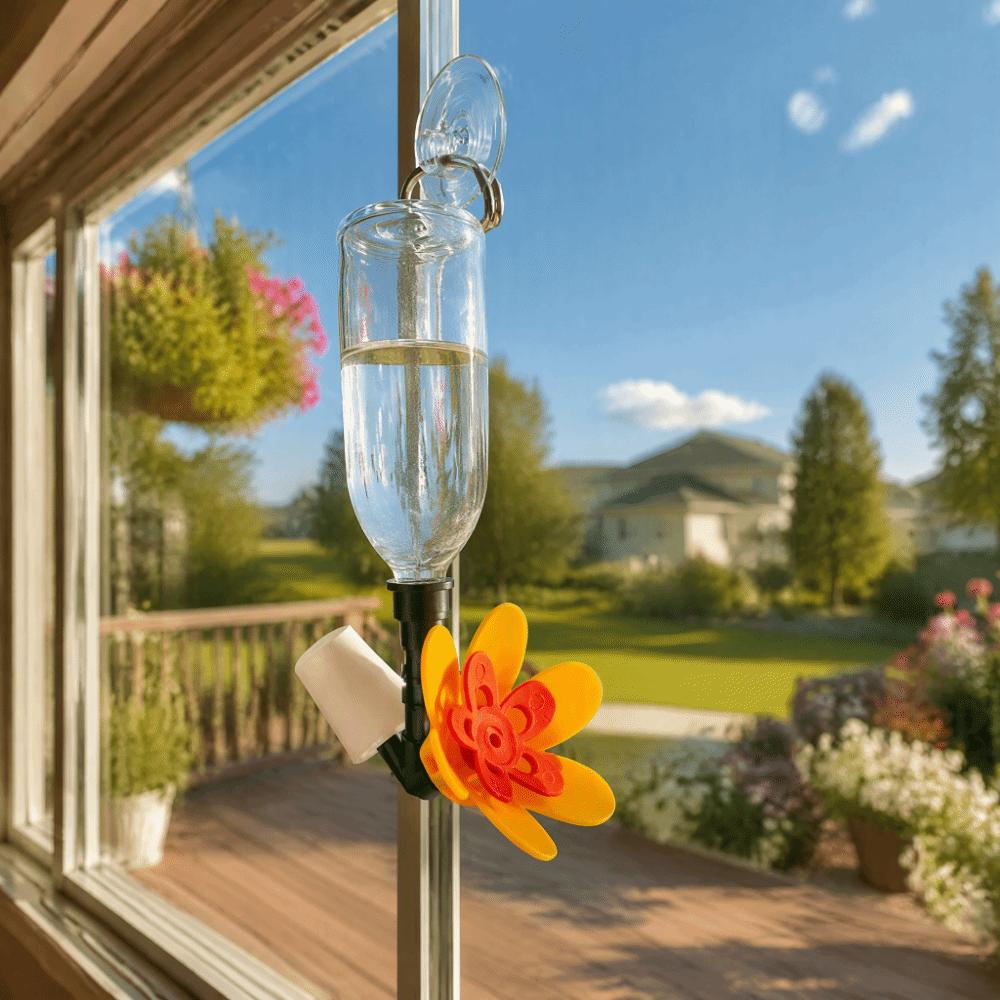 Hanging Style Bird Feeding Flower Kit Safe Material Bottle Recycling Feeder For Garden