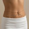 Water Drop Navel Nails Body Chain Tassel Bikini Belly Belt Fashion Waist Chain  Women