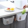 Kitchen Household Wall-mounted Plastic Trash Can Toiletries Storage Bucket Cabinet Door Hanging Bucket Desktop Sundries Storage Box