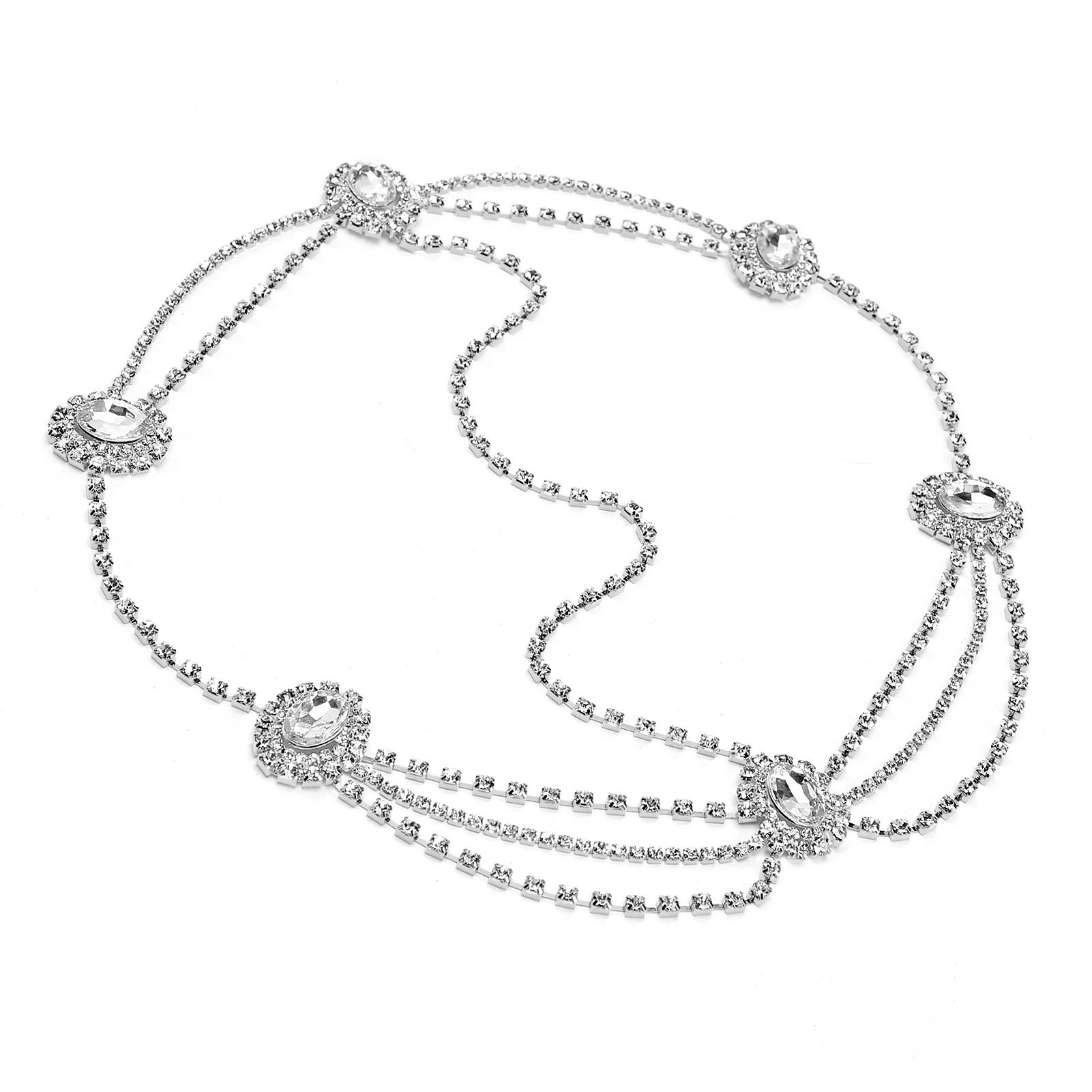 

Модная женская головная цепочка винтажный головной убор повязка на голову свадебные аксессуары для волос для девочек серебро серебряный