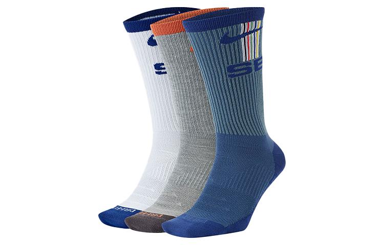 Nike Mid Calf Socks Unisex 3 Pack CK6569-902 S