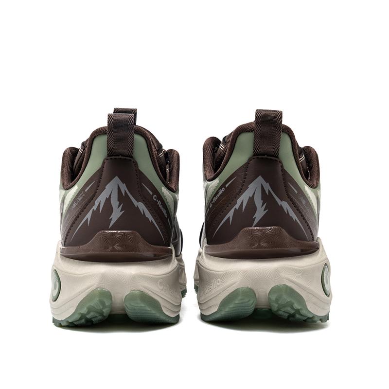 ONEMIX Autumn Winter Leather Walking Shoes Men Non-slip Wear-Resistant Hiking Shoes Soft Elastic Shock Absorbing Running shoes
