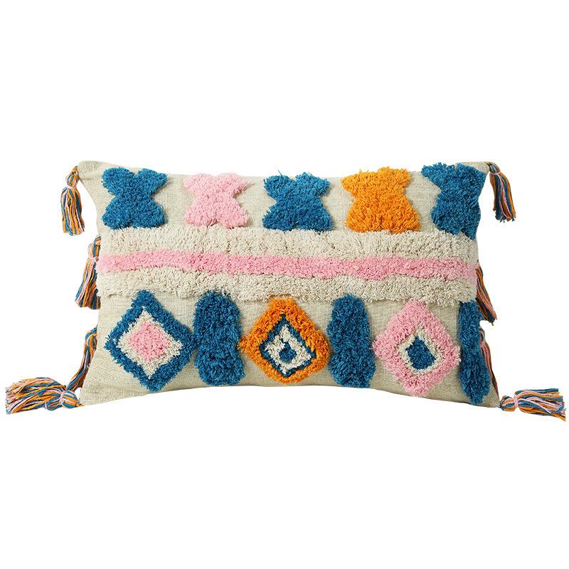 45 * 45/30 * 50cm Moroccan Bohemian Plucked Nordic Style Pillowcase Hotel Home Living Room Sofa Cushion Cover