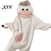 Warm Plush Onesie Funny Wearable Big Mouth Pajamas for Kids, Adults, Soft Kids Sleepwear Fleece Cozy Home Loungewear, Hooded One-Piece Jumpsuit Dress