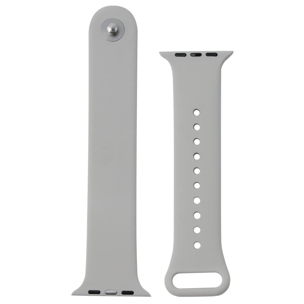 Silicone Strap for Apple Watch 1/2/3/4/5/6/7/8/9/10/11/SE Ultra 1/2/3 42/44/45/46/49mm, Gray