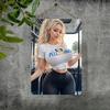 Vintage Blonde On Bus Tin Sign 8x12 Inch Retro Metal Wall Decor for Home