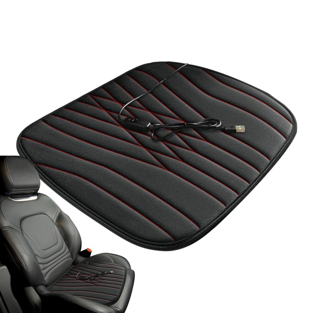 Car Heated Seat Cushion Non-Slip Bottom Automotive Chair Warming Device Fast Heating Pad Seat Warmer For Suv Rv Truck Vehicle