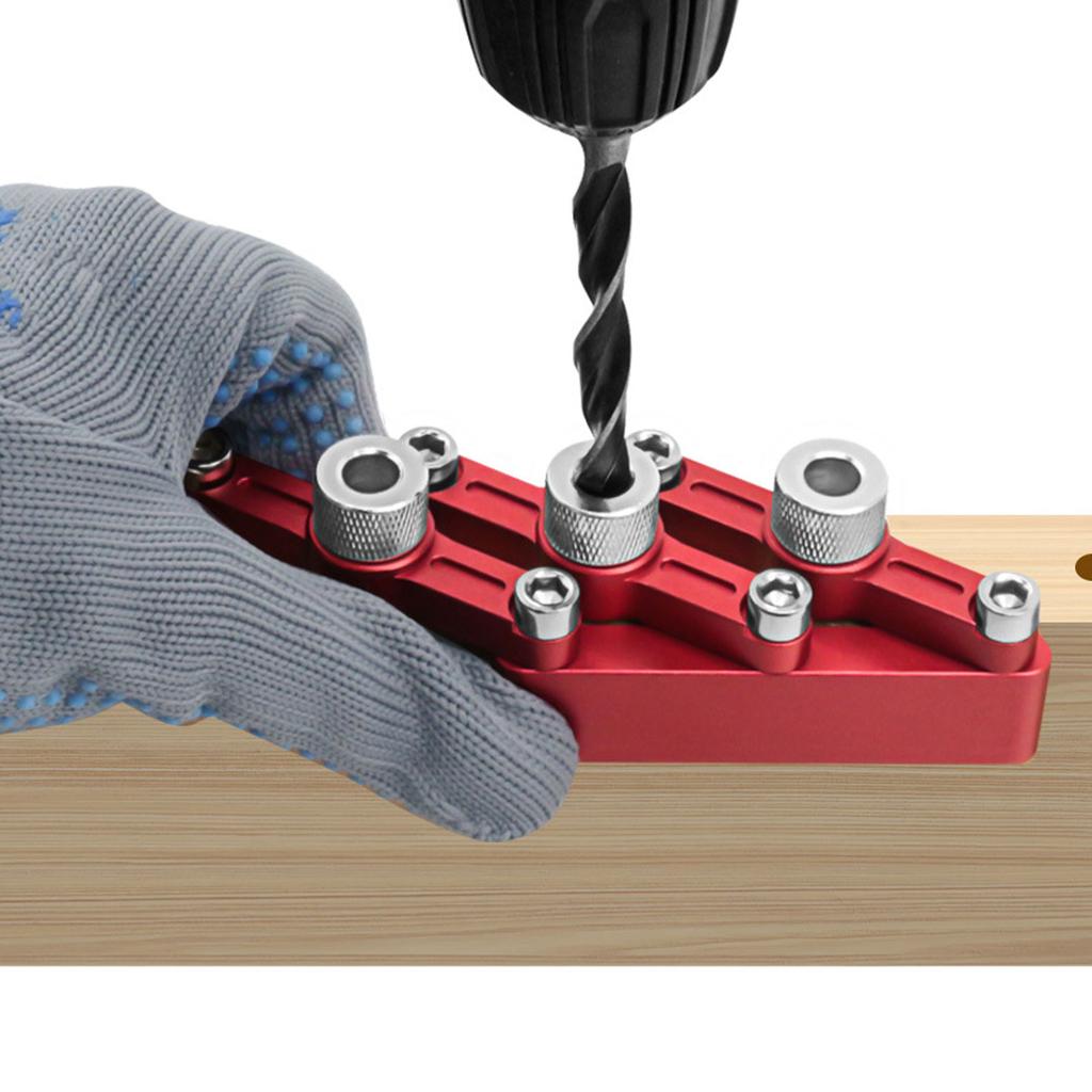 Doweling Jig Self Centering Doweling Jig 3 in 1 Hole Drill  90° Positioner Locator Tool for Woodworking Drill Hole Locator