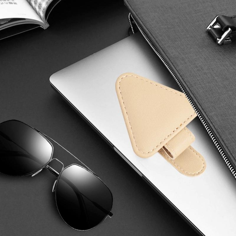 Multifunctional Eyeglass & Sunglass Holder for Car Compact & Practical Sunglass Storage Stylish Car Sunglasses Clamp