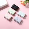 Solid Color Love Wallet Imprinted PU Leather Card Holder Cute Three Fold Wallet  Outdoor