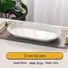Linpan Japanese Style Ceramic Fish Plate