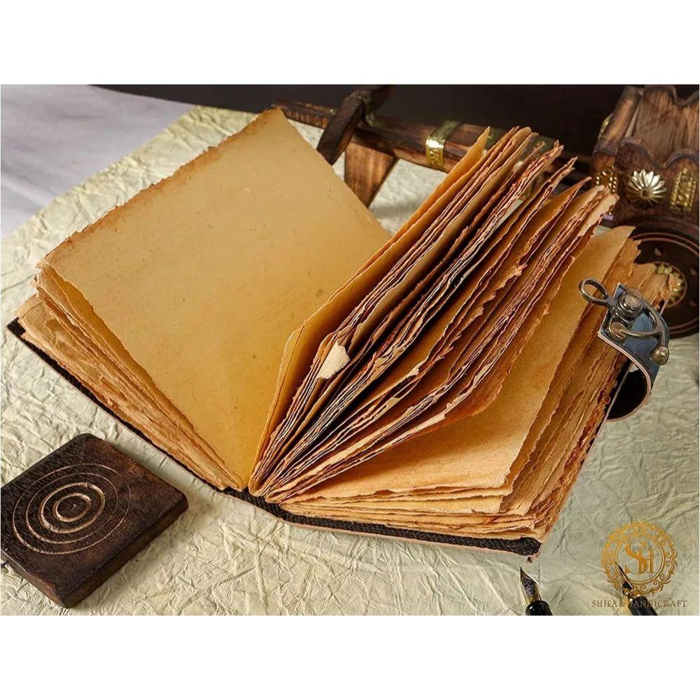 Blanko Zauberbuch der Schatten Tagebuch mit Verschlussverschluss Prop Vintage Handmade