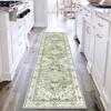 Vintage Persian Floral Runner Rug Soft Non-Slip Hallway Carpet Bohemian Oriental Print Area Rug for Kitchen Bedroom Hallway