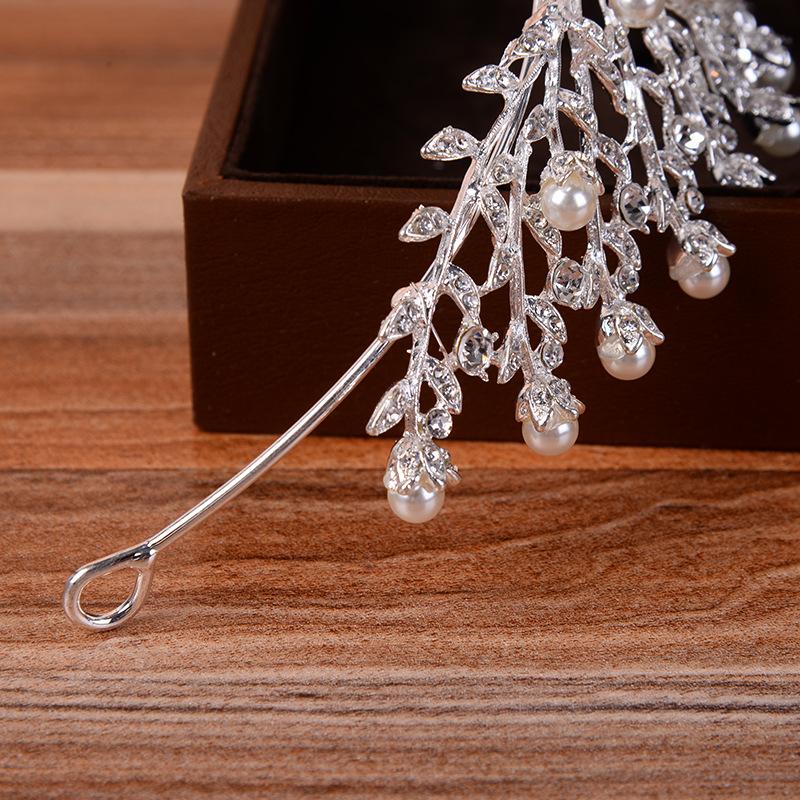 Koreanische Version der Perlenkrone Koreanischer Stil Waldstil Superfee Neue Braut Krone Hochzeit Hochzeitskleid Dinner-Stil