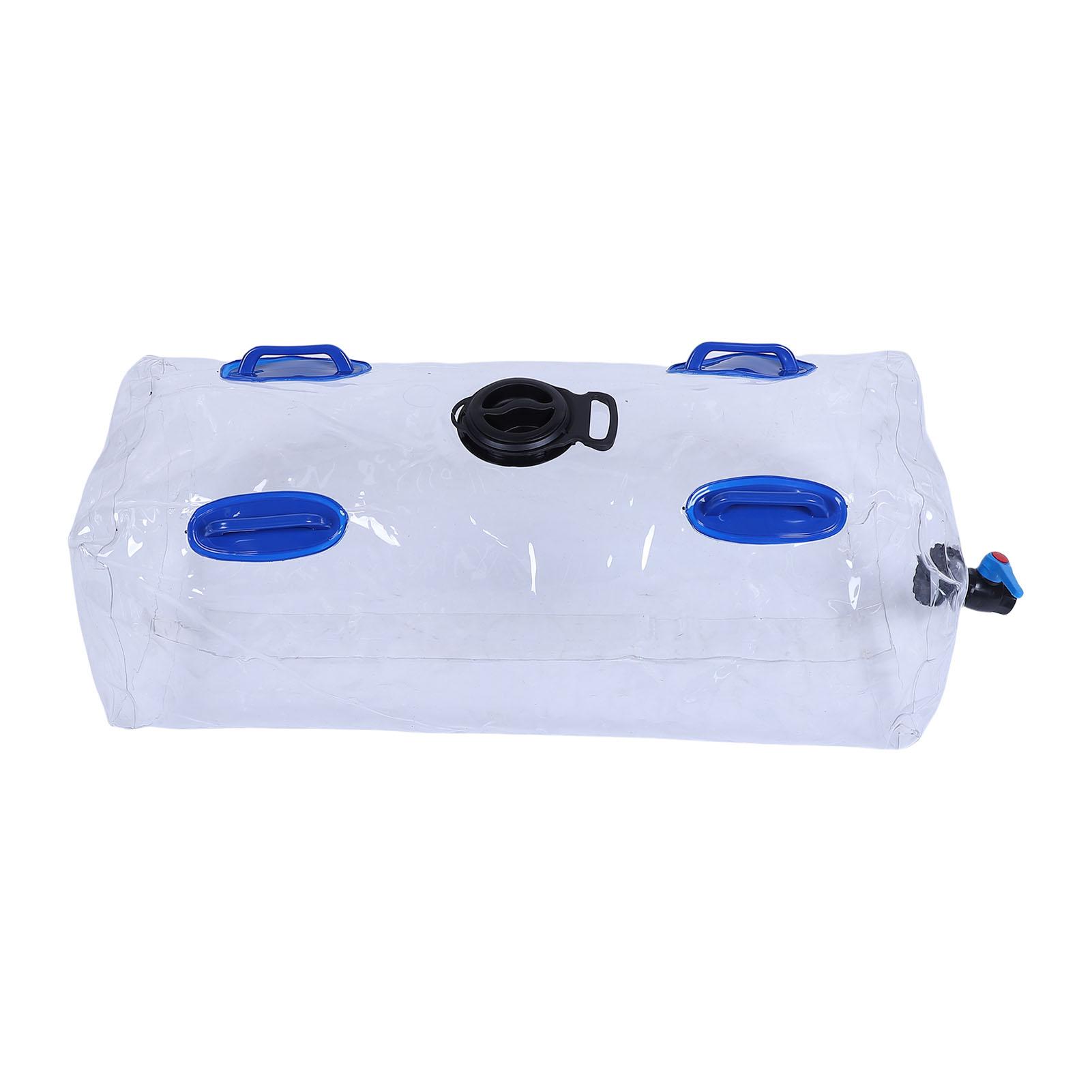 

30 Gallon Foldable Water Storage Bladder, Portable PVC , Transparent, -Proof, Camping with Large Opening Handle for Garden Plants, Agricultura