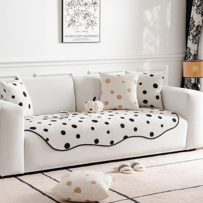 Sofa Cushion Special-Shaped Four-Season Universal New  Irregular Non-Slip Modern Straight Row Sofa Seat Cushion Cover Cloth